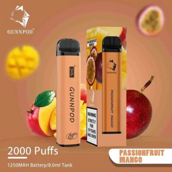 buy Gunnpod Passion Fruit Mango 2000 Puffs in Victoria
