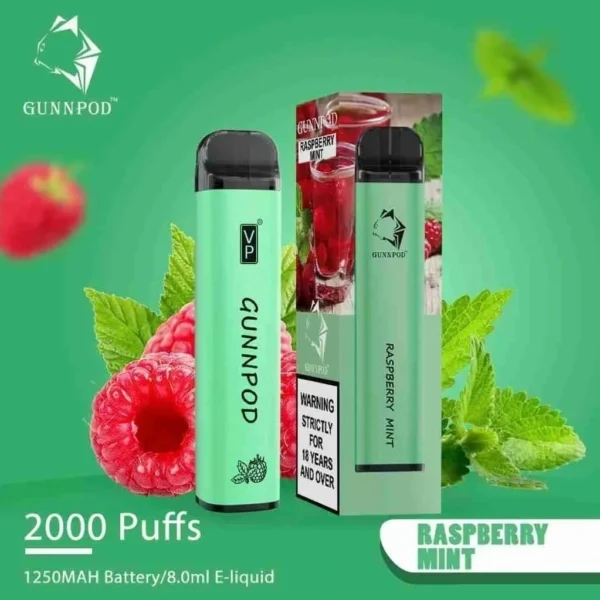 buy Gunnpod Raspberry Mint 2000 Puffs in Victoria