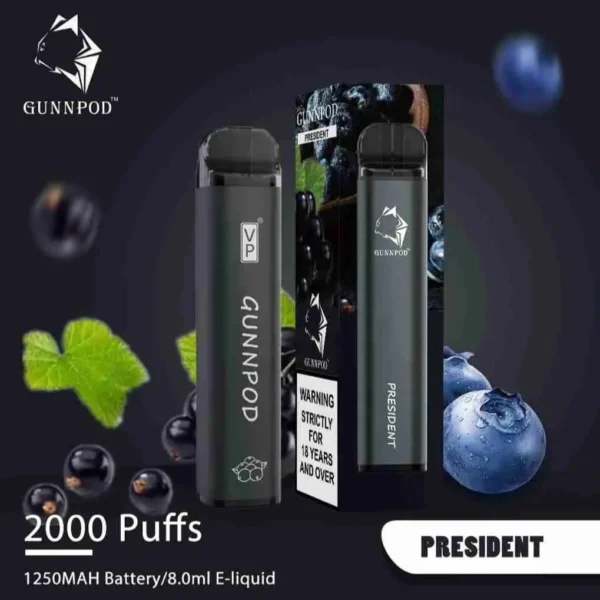buy Gunnpod President 2000 Puffs in Melbourne