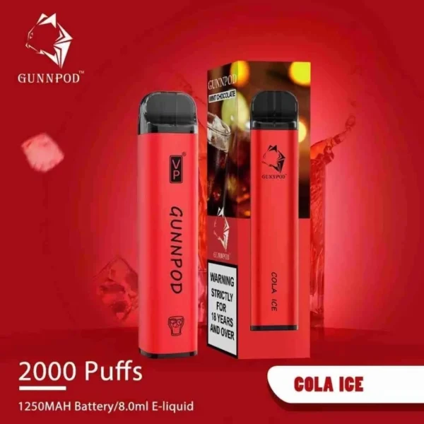 buy Gunnpod Cola Ice 2000 Puffs in Queensland