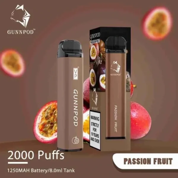 buy Gunnpod Passion Fruit 2000 Puffs in Tasmania