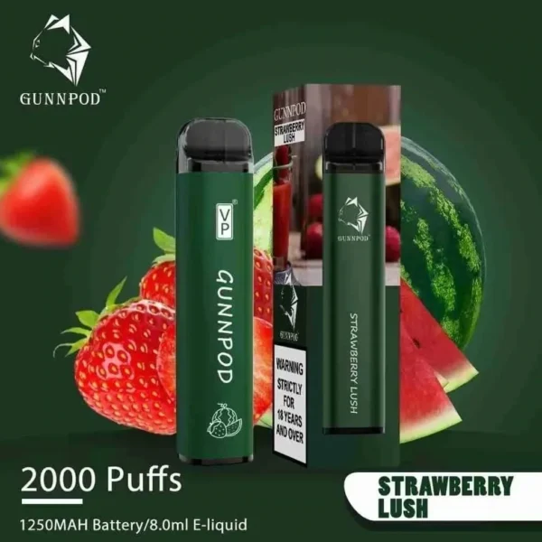 buy Gunnpod Strawberry Lush 2000 Puffs in Victoria