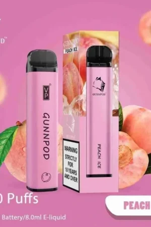 buy Gunnpod Peach Ice 2000 Puffs in Queensland